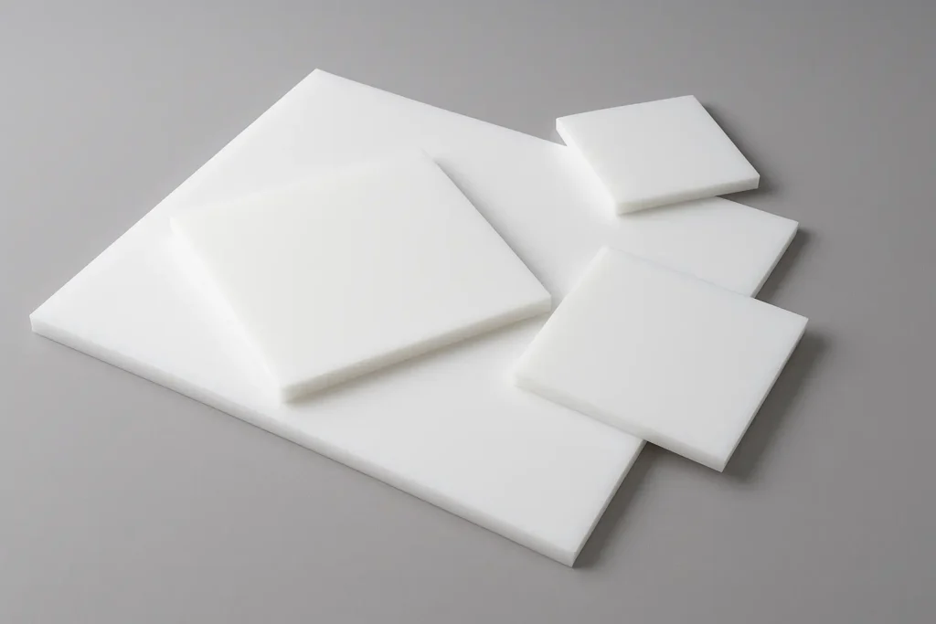 Kawałki płyt teflonowych PTFE